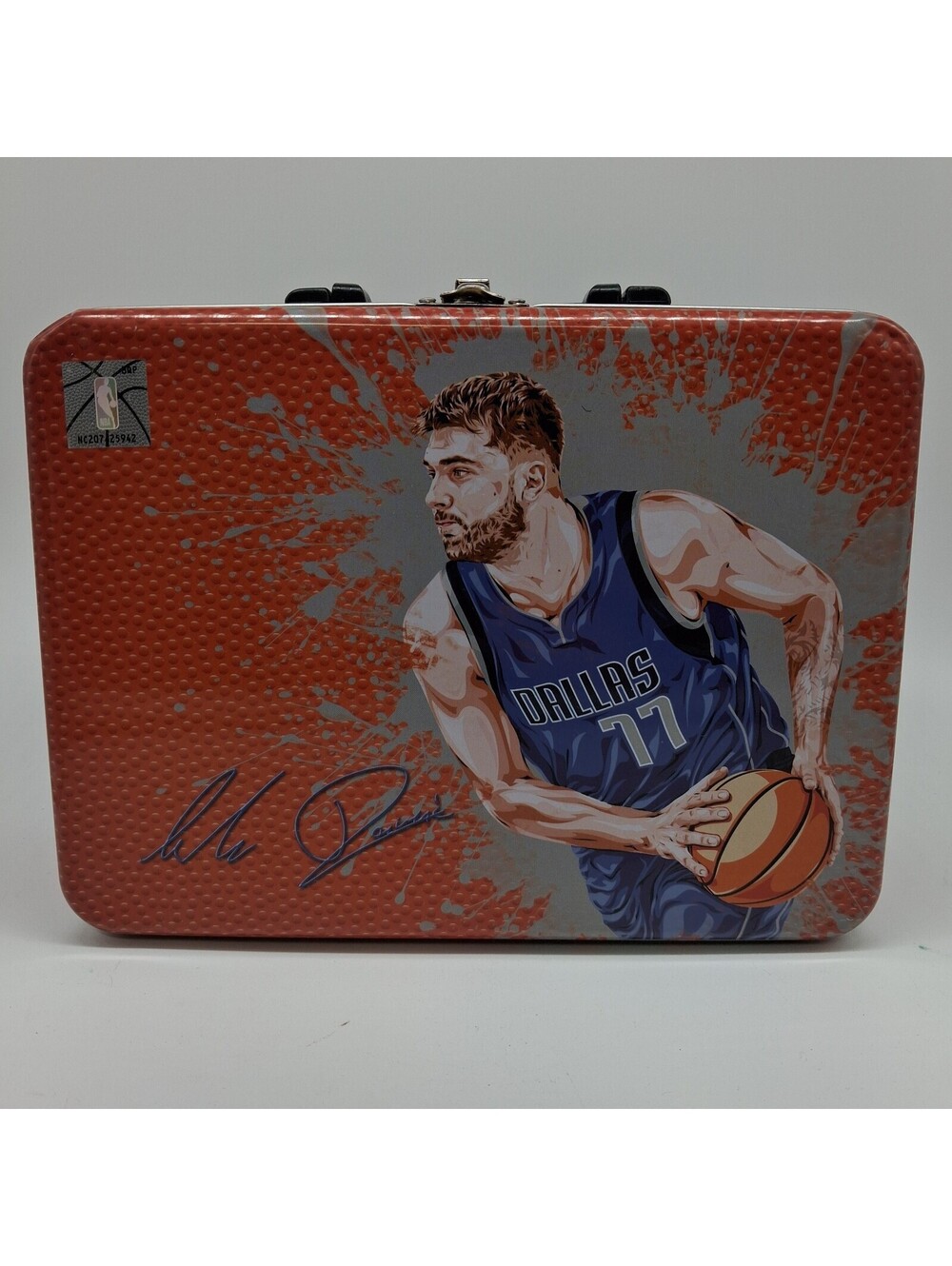 2024 Luka Doncic Dallas Mavericks Basketball Collector Tin Lunch Box 8x6x4 Empty